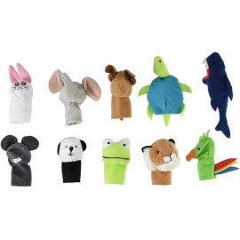 IKEA Titta Djur 10 pc Animal Finger Puppet Set
