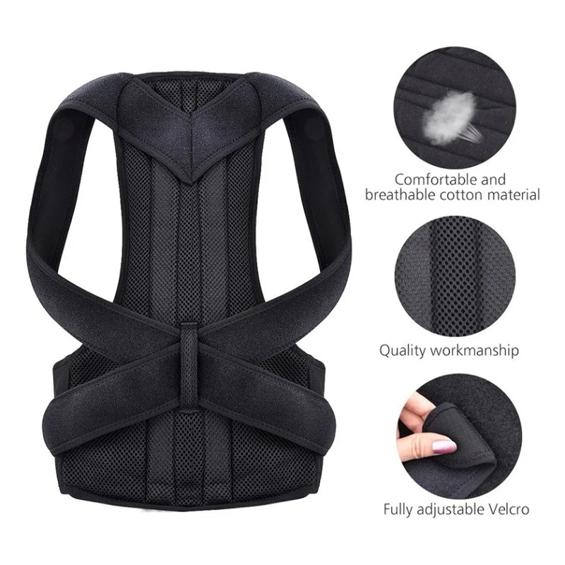 Corrector Postura Para Hombres Y Mujeres Con Placa Soporte ,