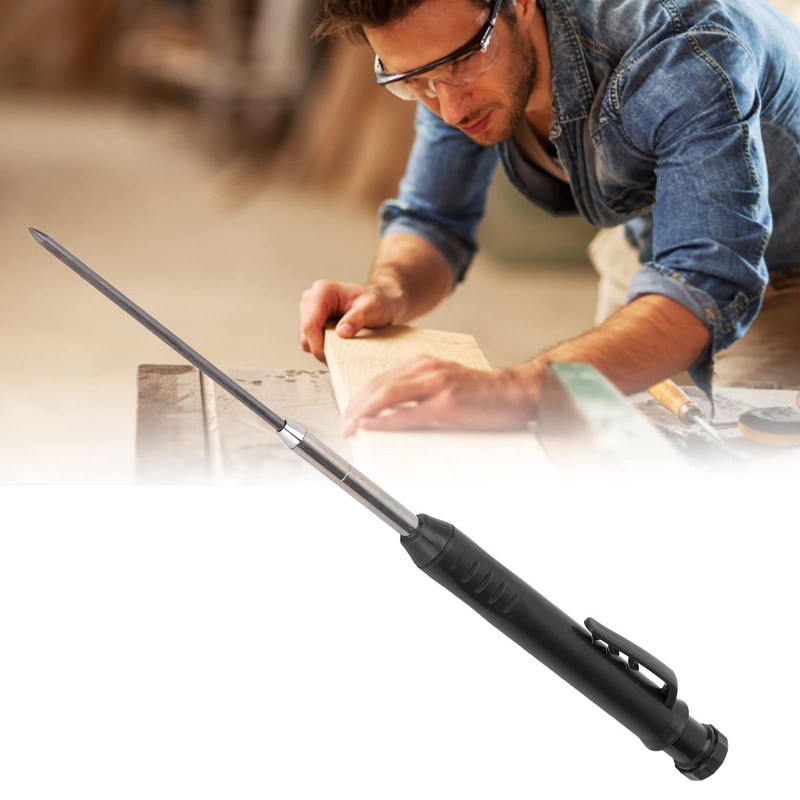 Carpenter Mechanical Pencil with Sharpener Woodworking Deep Hole Scribe Tools