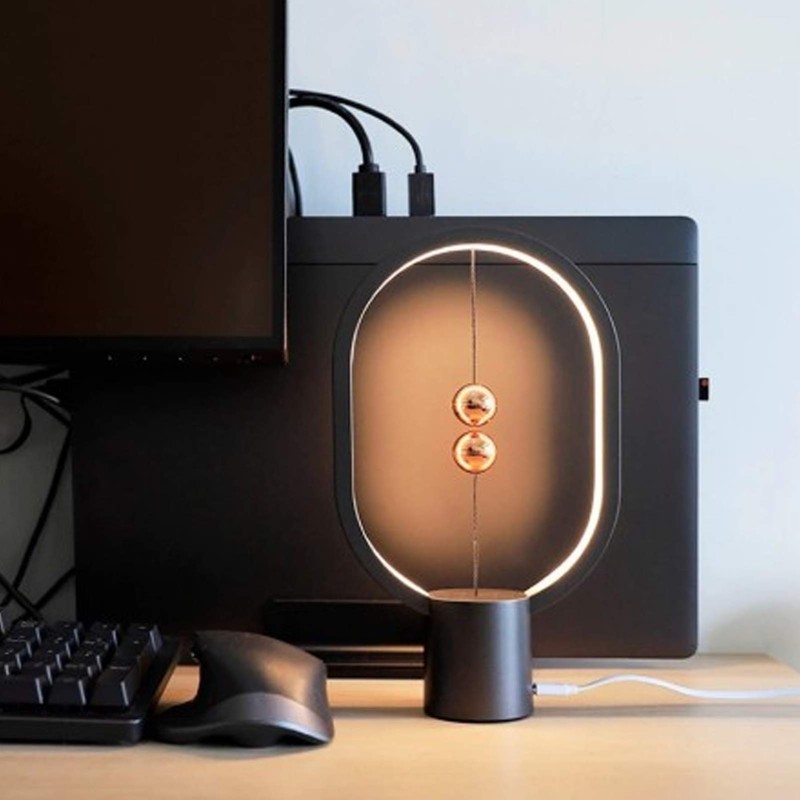 HURRISE Night Light LED Desk Lamp with 2 Hanging Balls