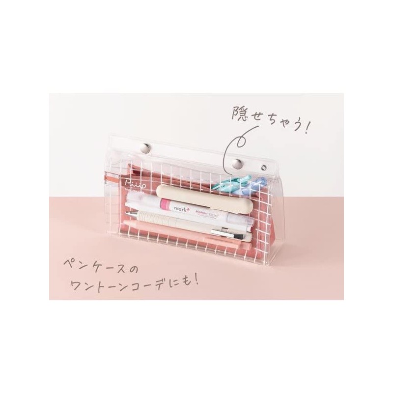 Kokuyo F-VBF241-6 Tool Pen Case, Flat Type, Pink Terracotta, Set