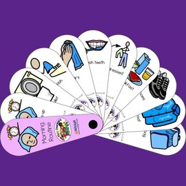 Morning Routine Fan - ASD / Autism / SEN / Special Needs Nonverbal Speech Delay Social Communication Aid
