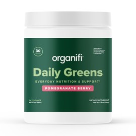 Organifi Daily Greens - Everyday Nutrition and Support - Greens Powder for Energy, Digestion, and Immunity, 30 Servings