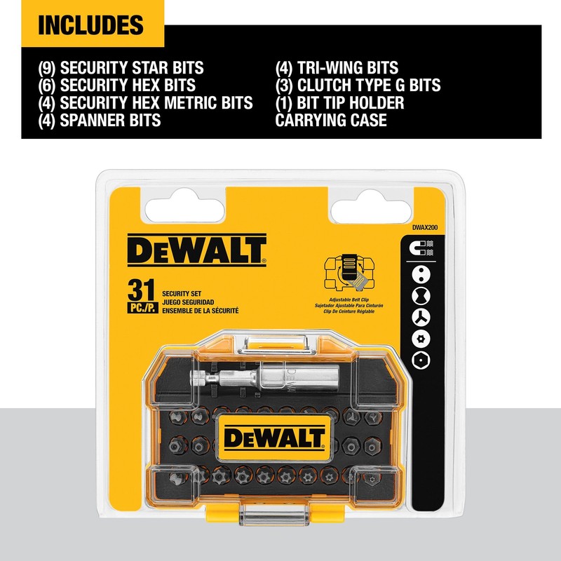 DEWALT DEWALT DWAX200 Security Screwdriving Set, 31-Piece