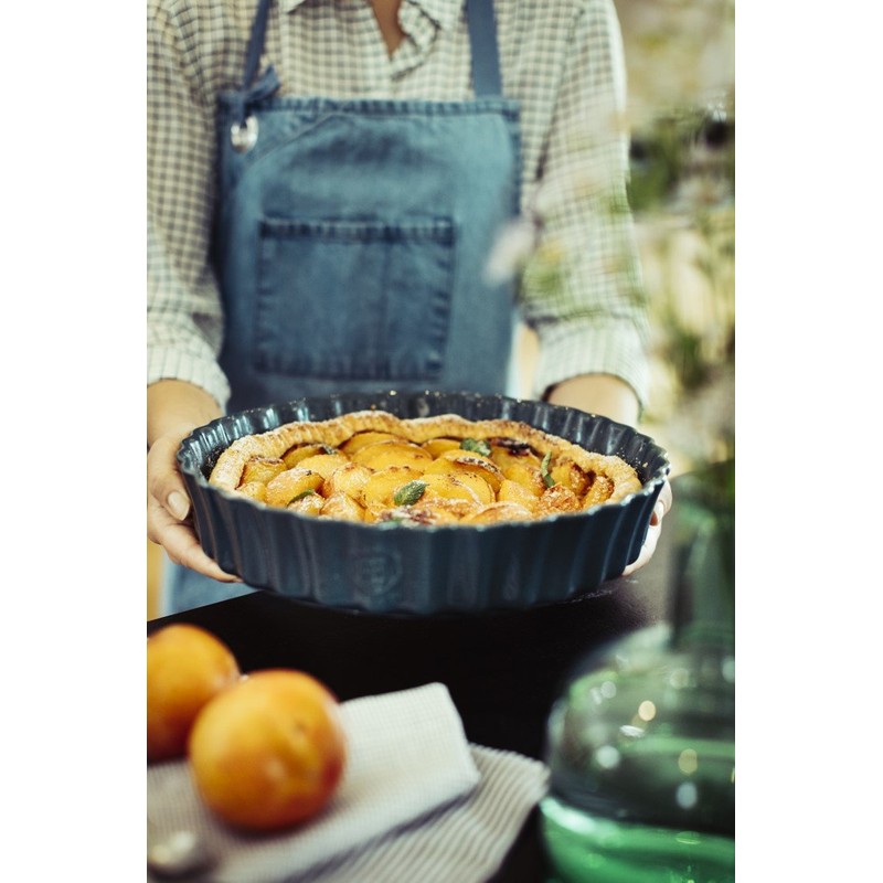 Emile Henry Deep Flan Dish, 1.2 Qt, Clay