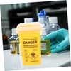 FRCOLOR Small Sharps Container with Lid Waste Bin for Disposal