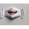 Handmade Face Covering Mask Lips Smile Cotton fabric Adults Size