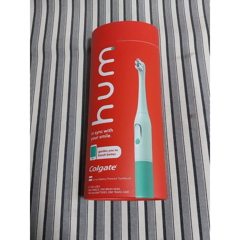 Colgate Hum Smart Battery Kit Toothbrush Teal With Travel Case