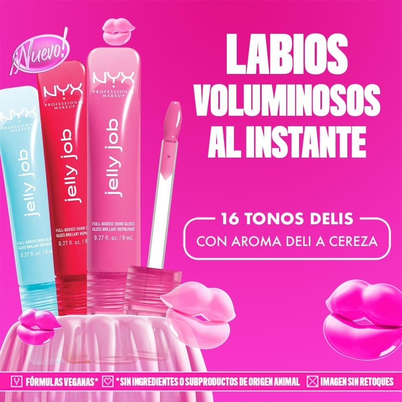 NYX Professional Makeup, Jelly Job Gloss -Tono Honey Its Jelly