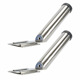 Amarine Made 2 Pack Stainless Steel Boat Fishing Rod Holder Slide Mount 30° Fishing Pole Rod