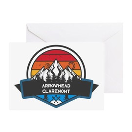 CafePress Arrowhead Claremont New Hampshire Folded Greeting Card Matte