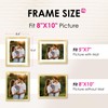 FIXSMITH 8x10 Picture Frame Bulk-4 Pack, Gold Picture Frames Collage