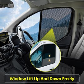 ZATOOTO Sun Protection Car Side Window Compatible with Ford Transit Custom