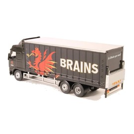 Oxford Diecast SP113 Volvo FH Curtainside Lorry - Brains