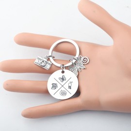 BLEOUK Adventure Game Keychain Adventure Series Jewelry Fantasy Adventure Gift Adventure Game Lover Present Adventure Fans Gift (Adventure Game KR)
