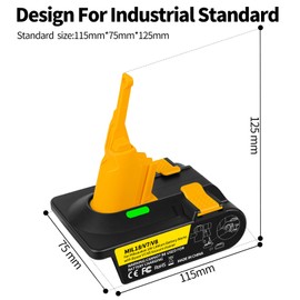 HICOPEET for Dyson V7/V8 Battery Adapter,Upgrade Your Dyson V7/V8 Vacuum Compatible with M18 V18 Battery Adapter-Compatible Across V7/V8 Series-Adapter ONLY(for Milwaukee to v7v8)
