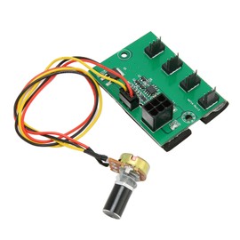 PC Fan Speed Controller DC 12V PWM 4 Way 11.8in Cable Easy Installation PC Chassis Fan Hub for Computer Case