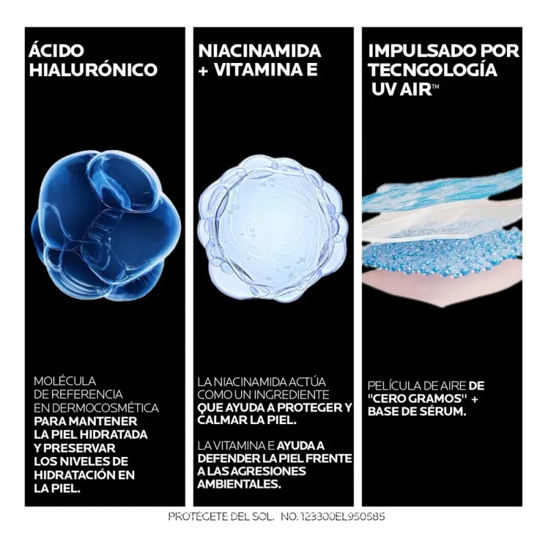 La Roche-Posay Anthelios UV AIR FPS 50+, Protector Solar Tono