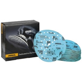 Mirka Galaxy Epoxy Sandpaper 150 mm Velcro Grain 1500 for Sanding Epoxy Resin, Wood, Epoxy, Rivertable, Pack of 50 Sanding Discs