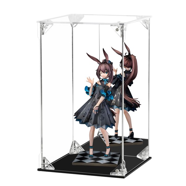 FHMIDIC Acrylic Display Case, Transparent Action Figures Display Case with