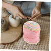 Gadpiparty 1 Roll Rainbow Gradient Crochet Yarn Soft Cotton Knitting