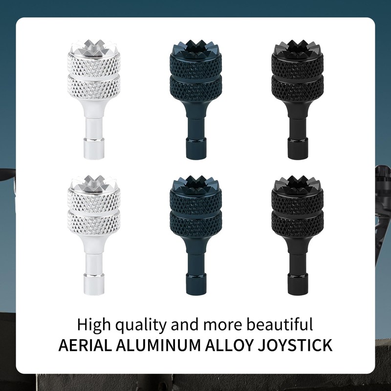 6 PCS Drone Controller Sticks, Detachable Aluminum Alloy Drone Joysticks