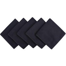SINLAND Microfiber Dish Cloth for Washing DishesBest Kitchen Washcloth Cleaning Cloths with Poly Scour Side 12Inchx12Inch 5Pack, Black