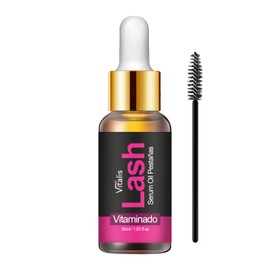 Vitalis Lash Sérum Natural para Crecimiento de Pestañas y Cejas, nutre y fortalece, pestañas y cejas mas largas y fuertes, formula con biotina natural, 30 mL