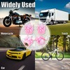 MEAJOO 4PCS Crown Bling Tire Stem Valve Caps, Crystal Diamond