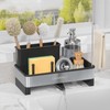 LIONONLY Kitchen Sink Organiser, Stainless Steel Sponge Holder Kitchen with