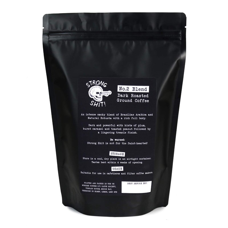 Dark Roasted Blend of Arabica and Robusta Ground Coffee -