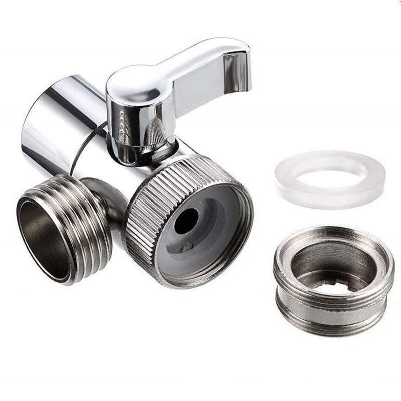 2 x 3-way shower valve, shower attachment for bath taps,