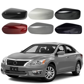 Left Right Side Car Rearview Mirror Cap Cover For Nissan Altima Sedan 2013 2014 2015 2016 2017 2018 96373-3TH0A, 96374-3TH0A (Silver, Right)