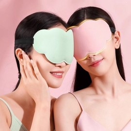 Men Women Travel Pressure-free 6D design size adjustable banding sleep Eye patch blue-ONE 3ea