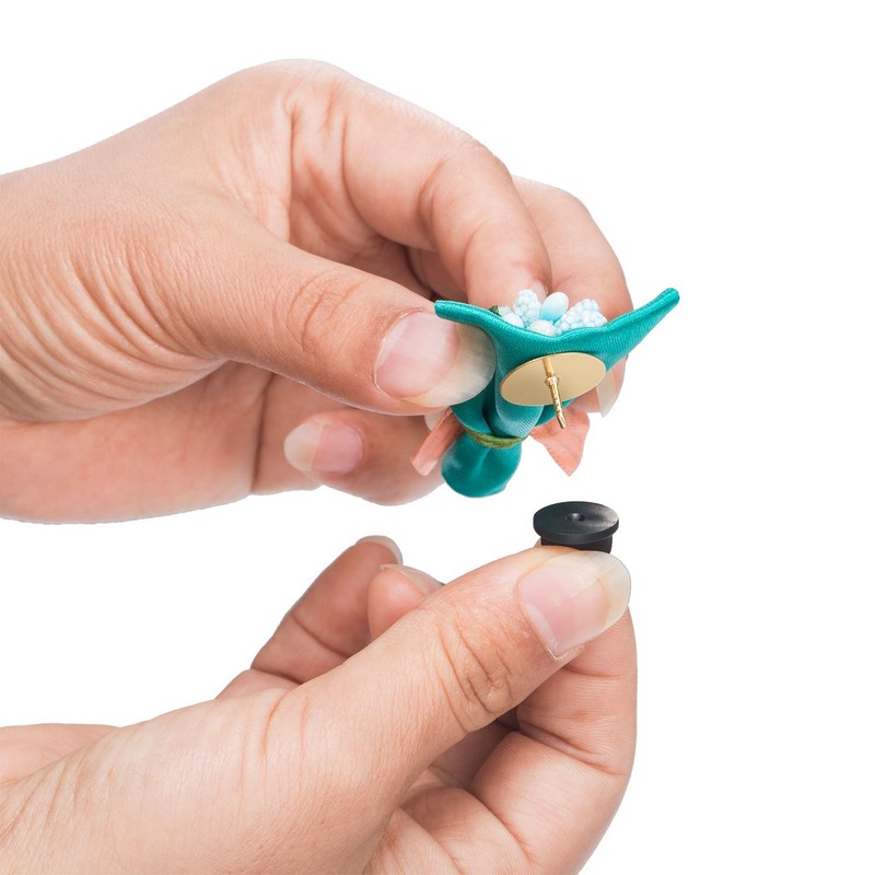 eBoot PVC Rubber Pin Backs, Black (100)