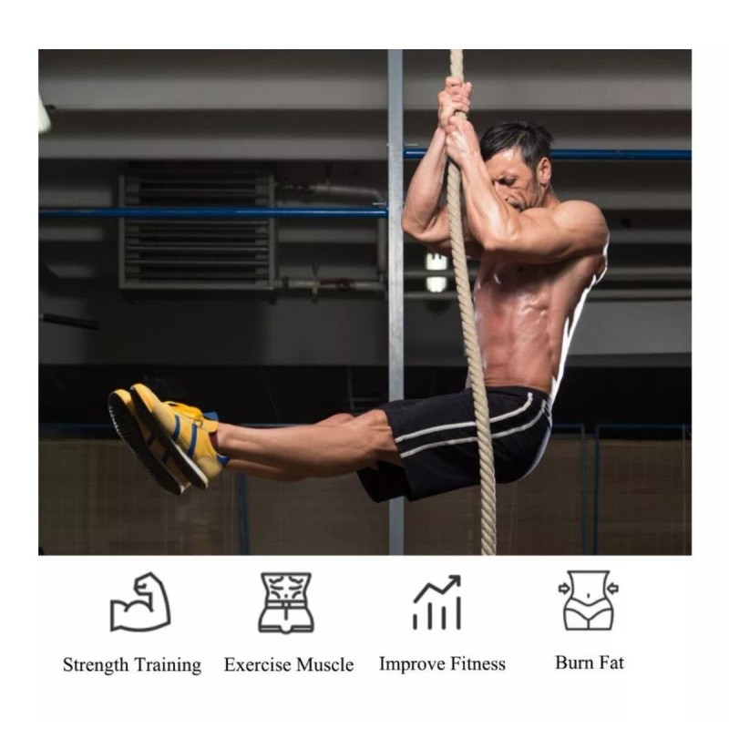 Compraymas Metro Cuerda Gruesa Crossfit Battling Ropes 1.9in Gimnasio!