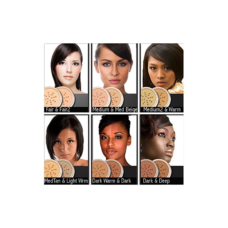 intelligent cosmetics MEDIUM 10 grams Mineral Makeup Foundation Pure Natural