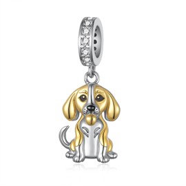 Zunxinsan Beagle Charm Sterling Silver Beagle Gifts Dog Jewelry Gifts for Women