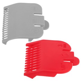 Ipetboom 2Pcs Professional Hair Cutting Clipper Guards Durable Convenient Hair Guides for Accurate Control for Personal and Salon Use Grey