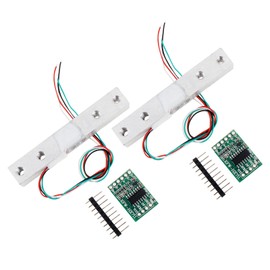 DiGiYes 5kg Digital Load Cell Weighing Sensor + HX711 Weigh Amplifier AD Module Fit for Arduino DIY Portable Electronic Kitchen Scale Kit (Pack of 2, 5kg)
