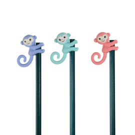 32 Pcs Pencil Eraser Toppers for Kids, 3D Cute Monkey Pencil Top Erasers Cap Erasers