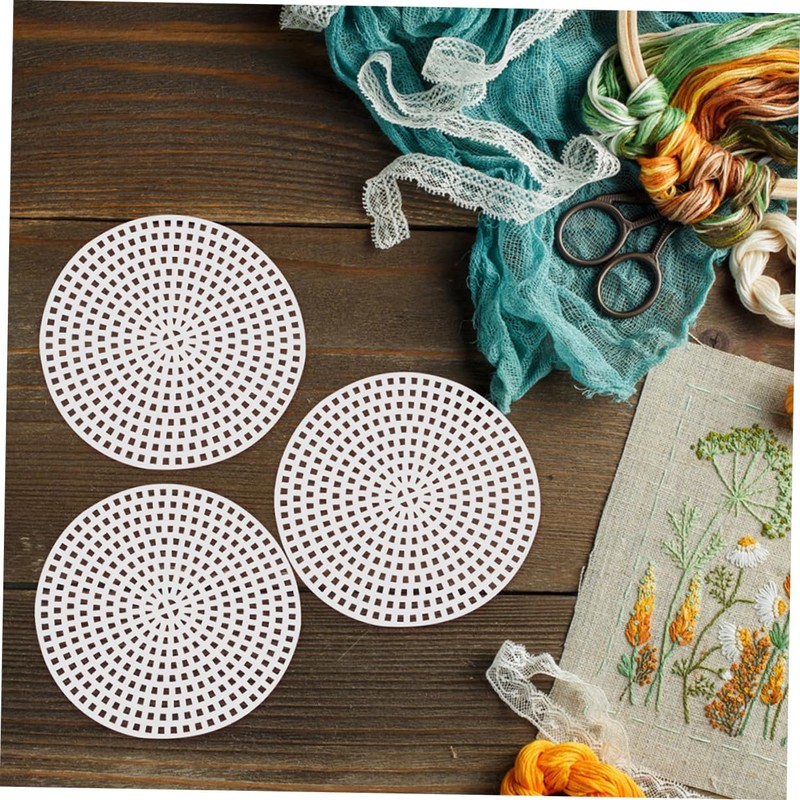 CORHAD Durable Crafting Quilting Sheets 12pcs Circular Grid Panels Mesh