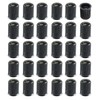 FregocS BIC-VC01-30p Bicycle English Valve Caps Convenient 30 Pack Black