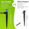 30 Pcs Water Irrigation Drippers, MSDADA Adjustable 360 Degree Fan