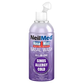 NeilMed NasaMist All in One Multi Purpose Saline Spray, 6.3 Fl Oz