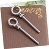 Hohopeti 2pcs Stainless Steel Eye Bolts with Nuts x 60