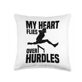 Hurdles Spikes Men Track & Field Hurdles Shoes Hurdling Throw Pillow