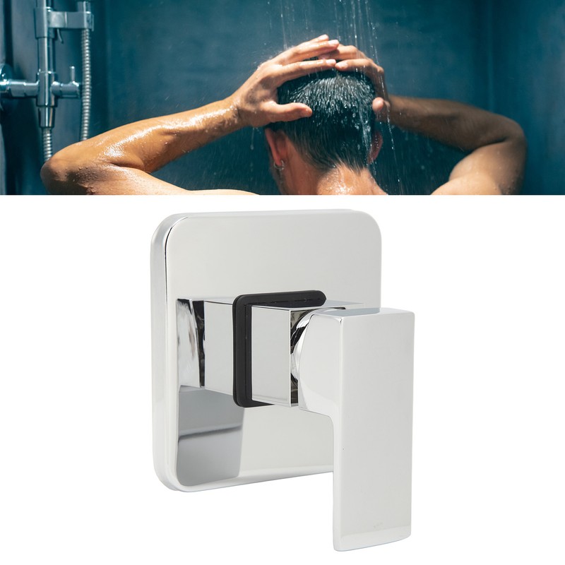 Shower Handle Valve Copper Square Wall Mount Shower Rough In
