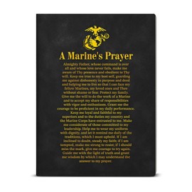 KSFFWQIN Inspirational Marine Notebook Journal Graduation Gifts Marine's Prayer Journal Christian Gifts for Marine Students Navy Military Writing Notebook