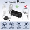 PTEROMY 2 Pack Cabinet Lock with Keys, 5/8'' Heavy Duty